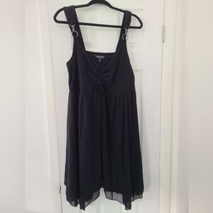 Nightfall Mesh Mini Dress Black